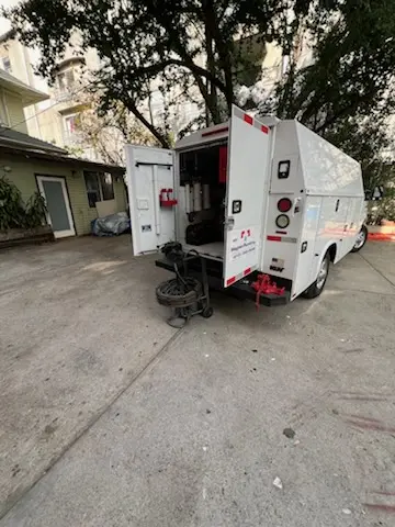 Magnet Plumbing service vehicle on-site for Water Heater Repair in Royal Palm Beach